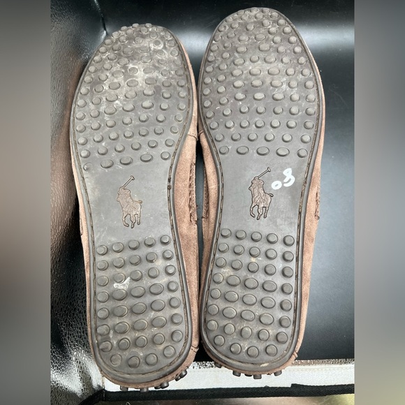 Polo Ralph Lauren Leather Brown Moccasin Loafers Driving Shoes Men’s 12D main image 6
